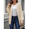 imageAstylish Womens Oversized Cardigan Sweater Open Front Hoodie Long Sleeve Fall Outfits 2025 Casual Outerwear with PocketsApricot
