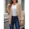 imageAstylish Womens Oversized Cardigan Sweater Open Front Hoodie Long Sleeve Fall Outfits 2025 Casual Outerwear with PocketsCamel