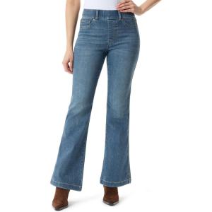 imageGloria Vanderbilt Womens Shape Effect Pull On High Rise Flare Jean Standard Granby Whiskers