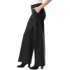 imageGloria Vanderbilt Womens Pull on Wide Leg High Rise Ponte Trouser Pant StandardBlack Bridgette Pinstripe