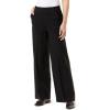 imageGloria Vanderbilt Womens Pull on Wide Leg High Rise Ponte Trouser Pant StandardBlack