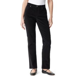 imageGloria Vanderbilt Womens Amanda Corduroy Slim High Rise Pant StandardBlack
