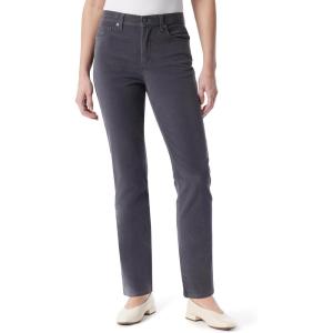 imageGloria Vanderbilt Womens Amanda Corduroy Slim High Rise Pant StandardBoulder Grey