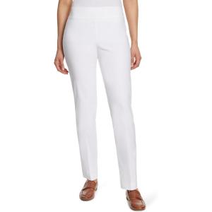 imageGloria Vanderbilt Womens Pull on Tummy Slimmer Trouser Pant StandardVintage White