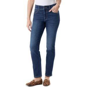 imageGloria Vanderbilt Womens Tummy Sculpt Front Zip Straight Leg Jean StandardLaramie Whiskers