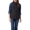 imageGloria Vanderbilt Womens Casual Quilted Vest with Front Zipper and Snaps StandardBlack