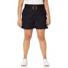 imageGloria Vanderbilt Womens Trapunto Self Belt Vacation Short StandardBlack