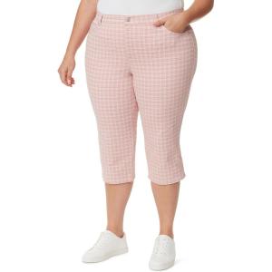 imageGloria Vanderbilt Womens Amanda Capri JeanRosy Pinkrefined Plaid