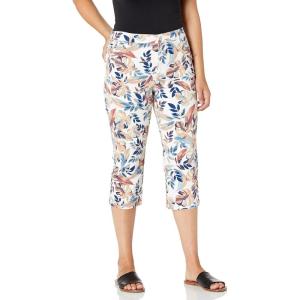 imageGloria Vanderbilt Womens Amanda Capri JeanVintage White Palm Jungleds