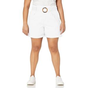 imageGloria Vanderbilt Womens Trapunto Self Belt Vacation Short StandardVintage White