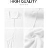 imageAstylish Womens Summer Sleeveless Button Down Shirts Solid Collar Office Tank Tops White Medium