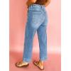 imageAstylish Womens 2026 Stretchy Wide Leg High Waisted Jeans Tummy Control Casual Cropped Ankle Denim PantsAshleigh Blue