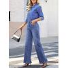 image:imageAstylish Womens 2026 High Waisted Wide Leg Jeans Front Seam Straight Denim PantsBeau Blue