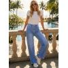 image:imageAstylish Womens 2026 High Waisted Wide Leg Jeans Front Seam Straight Denim PantsBeau Blue