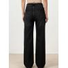 image:imageAstylish Womens 2026 High Waisted Wide Leg Jeans Front Seam Straight Denim PantsBlack