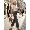 image:imageAstylish Womens 2026 High Waisted Wide Leg Jeans Front Seam Straight Denim PantsDark Grey