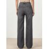 image:imageAstylish Womens 2026 High Waisted Wide Leg Jeans Front Seam Straight Denim PantsDark Grey