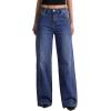 image:imageAstylish Womens 2026 High Waisted Wide Leg Jeans Front Seam Straight Denim PantsDirty Blue