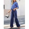 image:imageAstylish Womens 2026 High Waisted Wide Leg Jeans Front Seam Straight Denim PantsDirty Blue