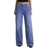 image:imageAstylish Womens 2026 High Waisted Wide Leg Jeans Front Seam Straight Denim PantsSky Blue
