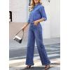image:imageAstylish Womens 2026 High Waisted Wide Leg Jeans Front Seam Straight Denim PantsSky Blue