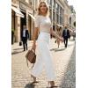 image:imageAstylish Womens 2026 High Waisted Wide Leg Jeans Front Seam Straight Denim PantsWhite