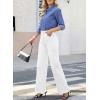 image:imageAstylish Womens 2026 High Waisted Wide Leg Jeans Front Seam Straight Denim PantsWhite