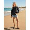 image:imageAstylish Womens Cotton Linen Button Down Shirt Eyelet Lace Long Sleeve Blouse Boho TopsBlack