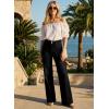 image:imageAstylish Womens High Waisted Wide Leg Jeans Stretch Denim Pants Double Button Trousers with Patch PocketsBlack