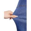 image:imageAstylish Womens High Waisted Wide Leg Jeans Stretch Denim Pants Double Button Trousers with Patch PocketsSky Blue