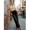 image:imageAstylish Womens High Waisted Wide Leg Jeans Stretch Denim Pants with Front Patch PocketsBlack