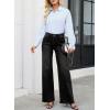 image:imageAstylish Womens High Waisted Wide Leg Jeans Stretch Denim Pants with Front Patch PocketsBlack