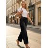 image:imageAstylish Womens High Waisted Wide Leg Jeans Stretch Denim Pants with Front Patch PocketsBlack