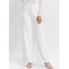 image:imageAstylish Womens High Waisted Wide Leg Jeans Stretch Denim Pants with Front Patch PocketsWhite