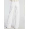 image:imageAstylish Womens High Waisted Wide Leg Jeans Stretch Denim Pants with Front Patch PocketsWhite