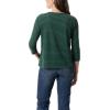 image:imageGloria Vanderbilt Womens Amanda 34 Sleeve Soft Knit Top StandardPonderosa Spruce  Leisure Stripe