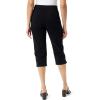 image:imageGloria Vanderbilt Womens Amanda Capri with High Rise Straight StandardBlack  Hem Slits