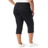 image:imageGloria Vanderbilt Womens Amanda Capri with High Rise Straight StandardBlack