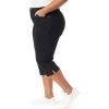 image:imageGloria Vanderbilt Womens Amanda Capri with High Rise Straight StandardBlack