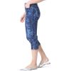 image:imageGloria Vanderbilt Womens Amanda Capri with High Rise Straight StandardLubbockville Abstract Blooming