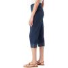 image:imageGloria Vanderbilt Womens Amanda Capri with High Rise Straight StandardSpain  Embellished  Slit Hem
