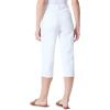 image:imageGloria Vanderbilt Womens Amanda Capri with High Rise Straight StandardVintage White  Embroidered