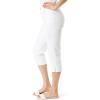 image:imageGloria Vanderbilt Womens Amanda Capri with High Rise Straight StandardVintage White  Hem Slits