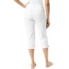 image:imageGloria Vanderbilt Womens Amanda Capri with High Rise Straight StandardVintage White  Hem Slits
