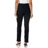 image:imageGloria Vanderbilt Womens Amanda Corduroy Slim High Rise Pant RegularBlack Rinse  Embroidery