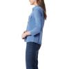 image:imageGloria Vanderbilt Womens Ashten 34 Sleeve Button Down Shirt with Curved Hem StandardHorizon Slate