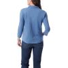 image:imageGloria Vanderbilt Womens Ashten 34 Sleeve Button Down Shirt with Curved Hem StandardHorizon Slate