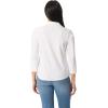 image:imageGloria Vanderbilt Womens Ashten 34 Sleeve Button Down Shirt with Curved Hem StandardVintage White