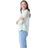 image:imageGloria Vanderbilt Womens Ashten 34 Sleeve Button Down Shirt with Curved Hem StandardWarm Mint