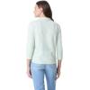 image:imageGloria Vanderbilt Womens Ashten 34 Sleeve Button Down Shirt with Curved Hem StandardWarm Mint